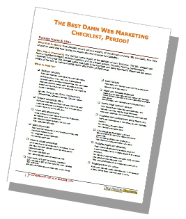 Best Damn Web Marketing Checklist, Period!
