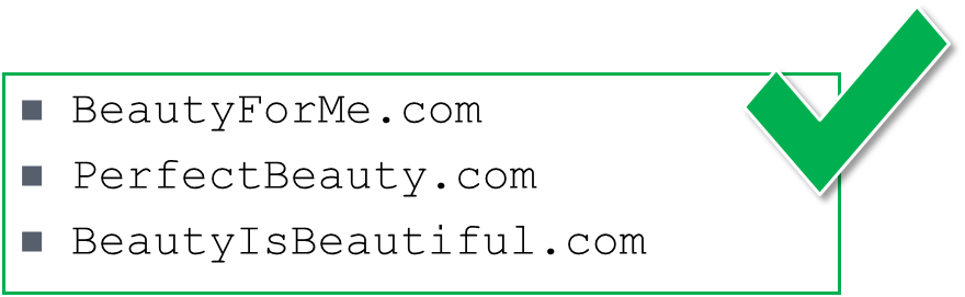 Good examples of URLs
