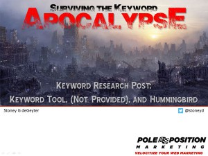 Surviving the Keyword Apocalypse: Keyword Research Post Keyword Tool, (Not Provided) and Hummingbird