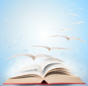 Book with Flying Pages