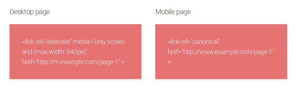 Separate URLs is a mobile-friendly website design that uses two different URLs for viewing in the mobile and desktop versions.
