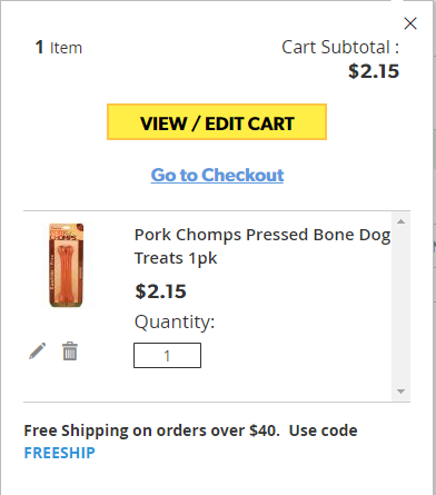 change quantity in mini cart