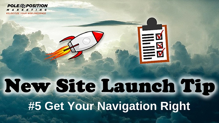 Update navigation when launching a new site.