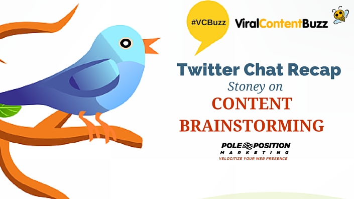 Twitter chat on content brainstorming