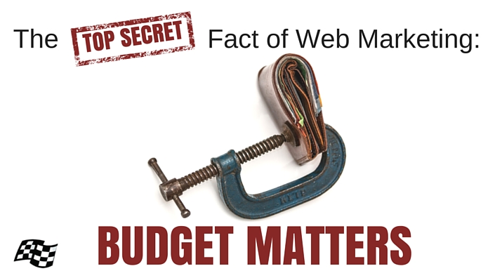 web marketing budget matters