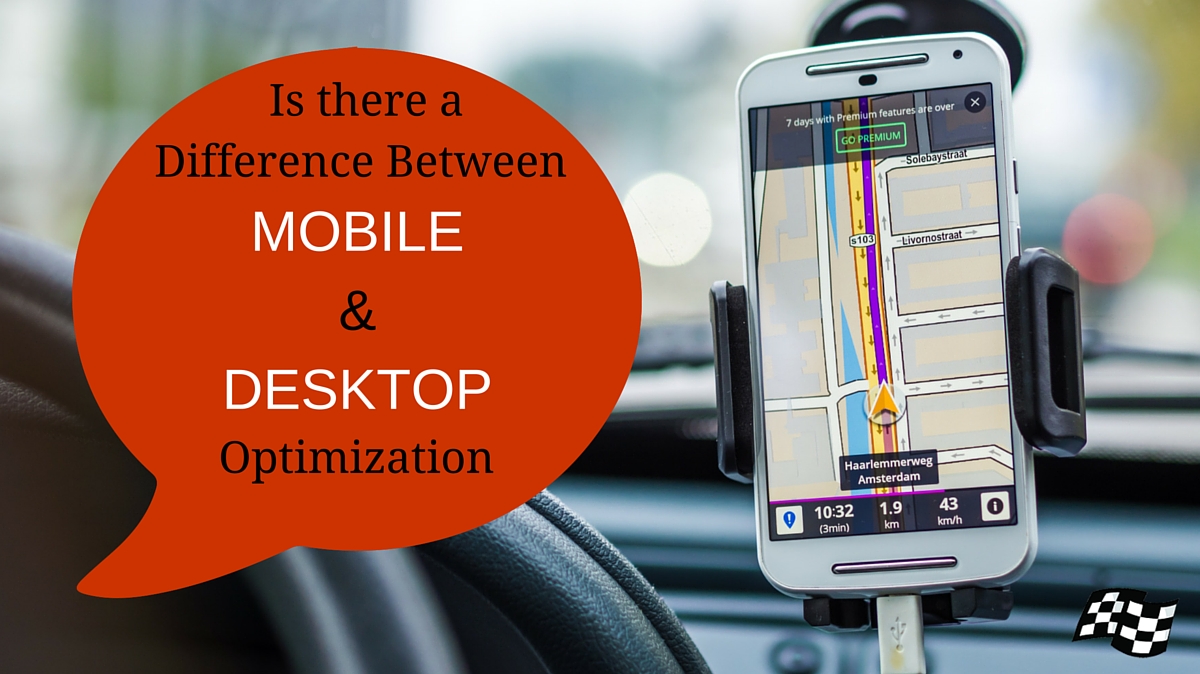 Difference between mobile optimized website and desktop