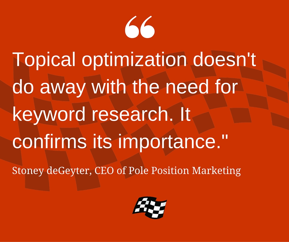 topical optimization quote
