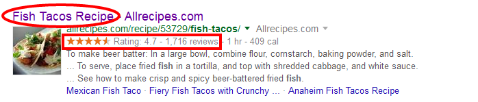 Allrecipes Fish Tacos Enhanced Search Results
