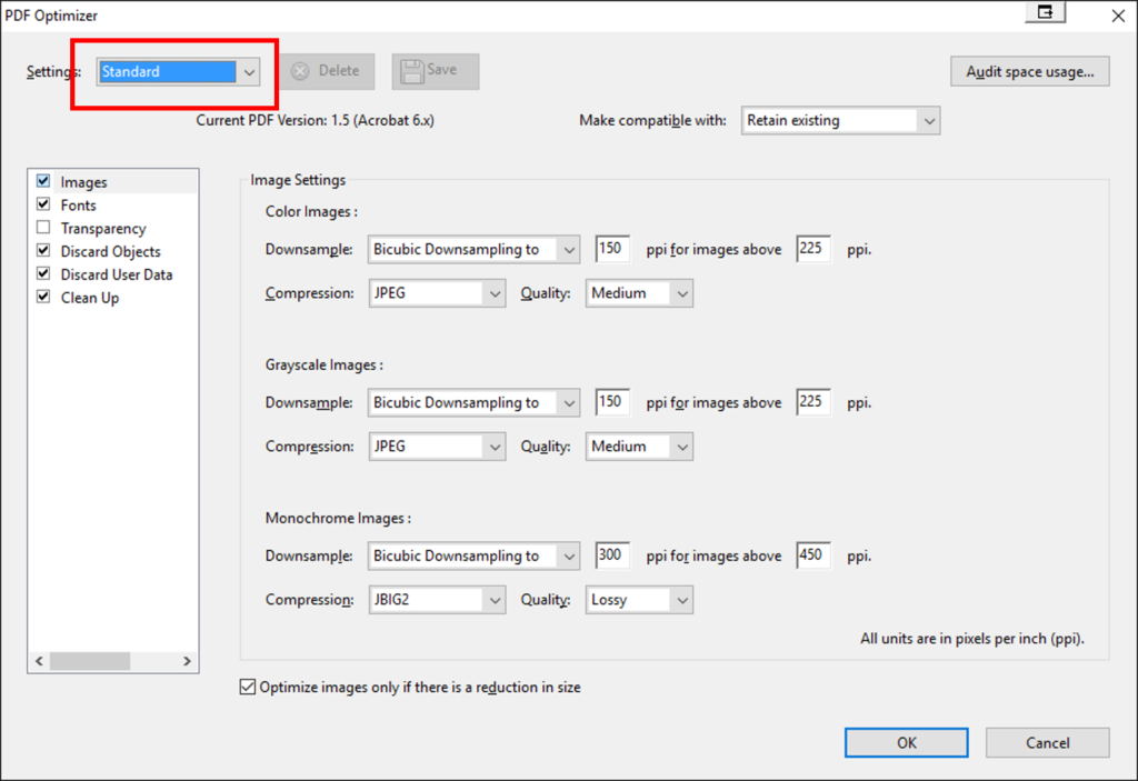 pdf-optimizer-settings