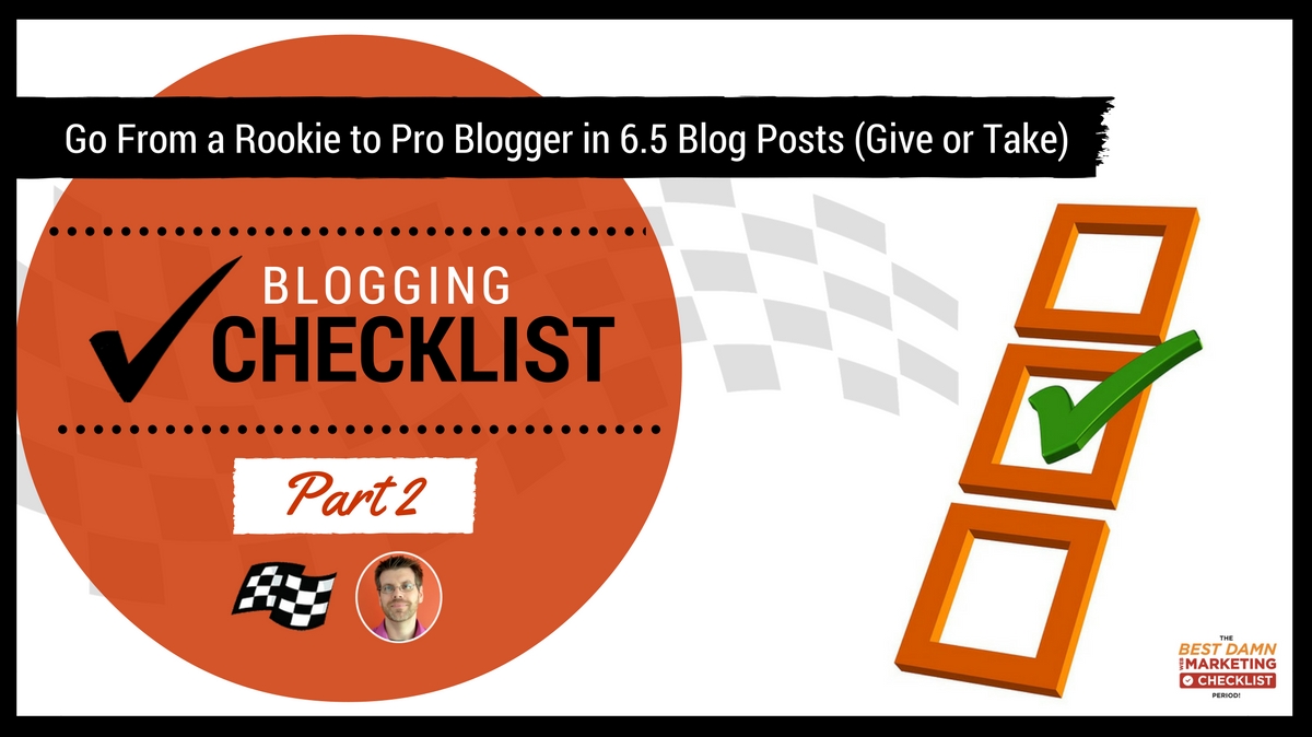 blog writing checklist