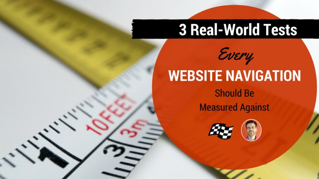 website navigation testing
