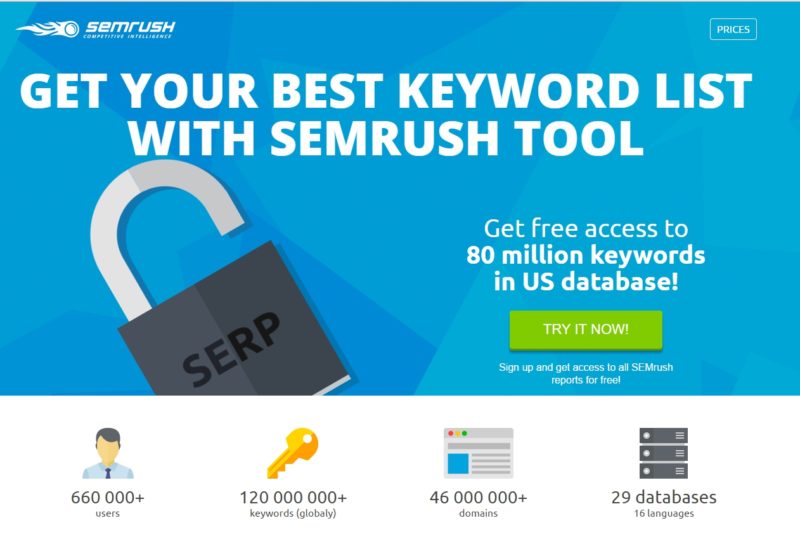 sem-rush-landing-page