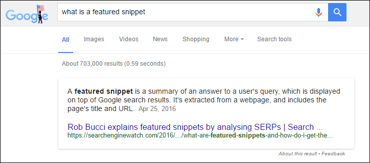 featured snippet