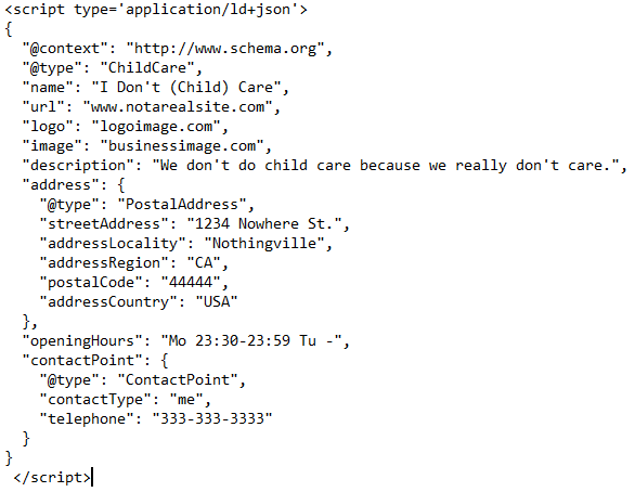 example of json-ld