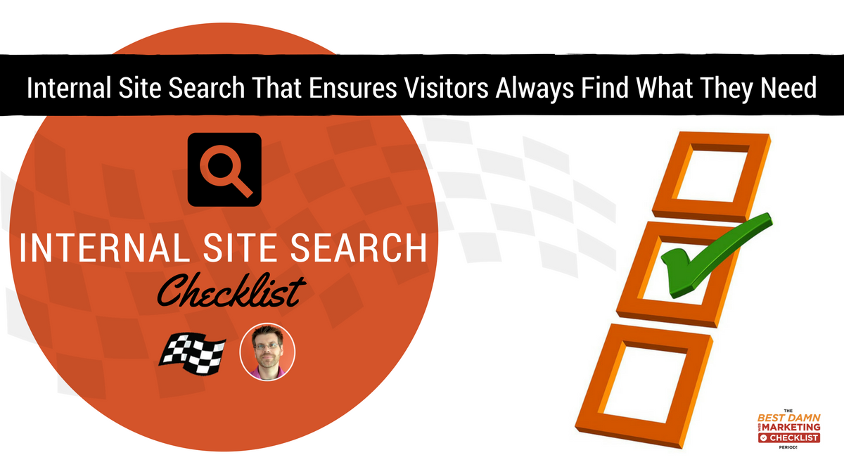 internal site search checklist blog post