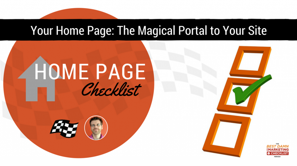 home page checklist