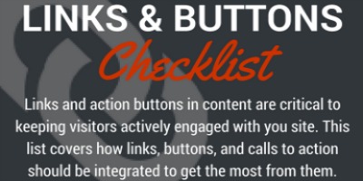 links and buttons checklist