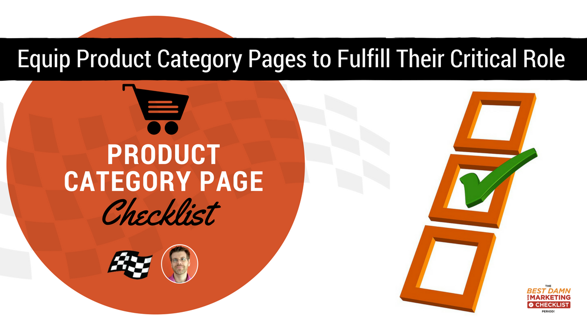 ecommerce product category page checklist