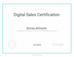 digital sales certification Stoney deGeyter