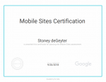 mobile site certification Stoney deGeyter