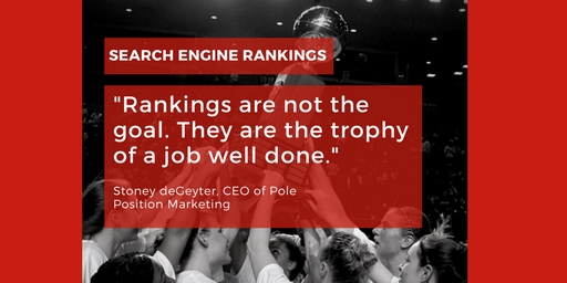 search rankings not goal just trophy
