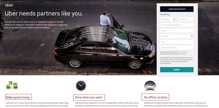 Uber personalization